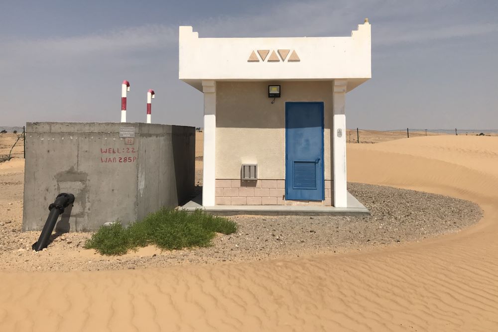 Acacia Water Oman Pump house of a production well in Jaalan.JPG