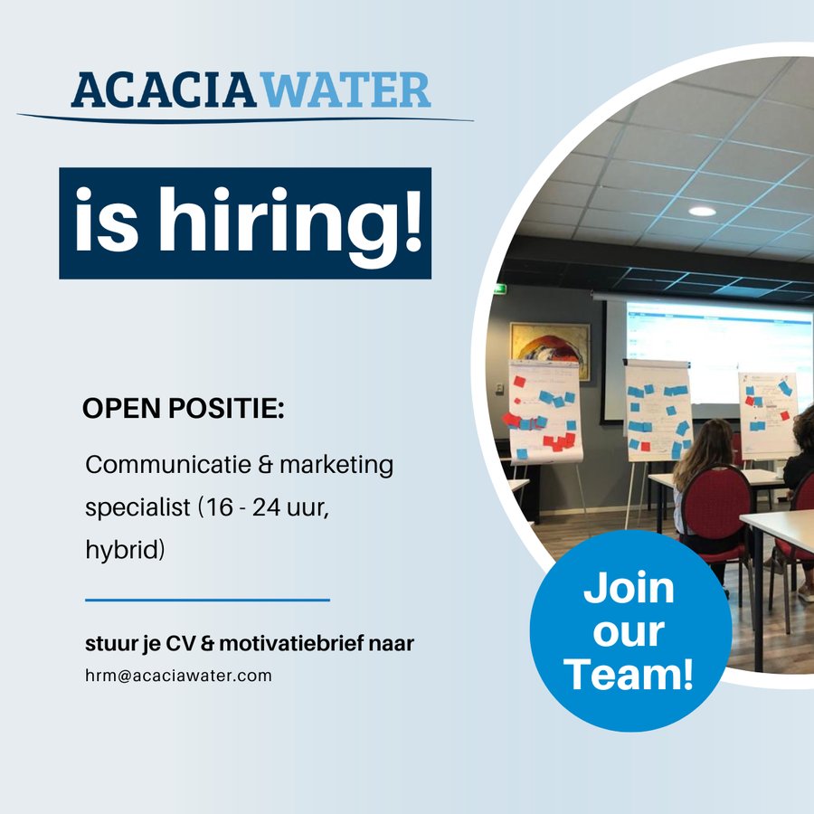 COMMUNICATIE- EN MARKETINGTALENT GEZOCHT MET HART VOOR DE WERELD! #hiring -  Acacia Water