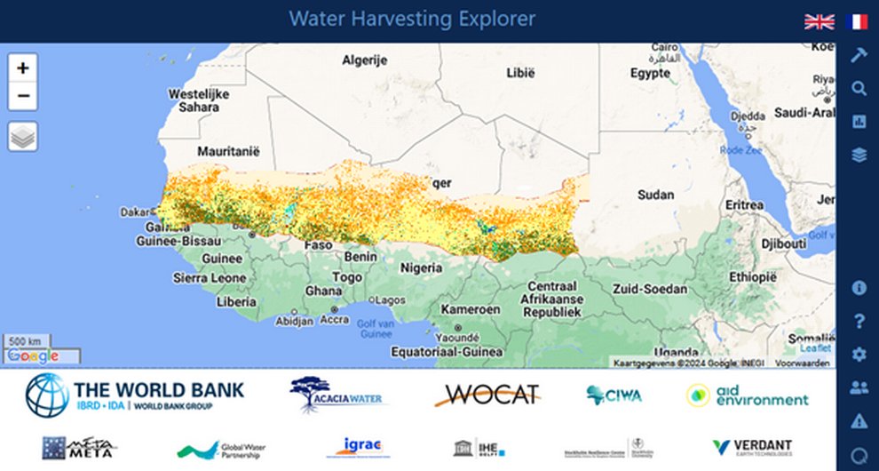 Water harvesting explorer webtool