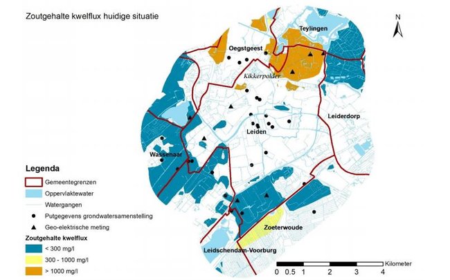 Quick Scan Salinization risk for public green spaces in Leiden and the surrounding area -  Acacia Water